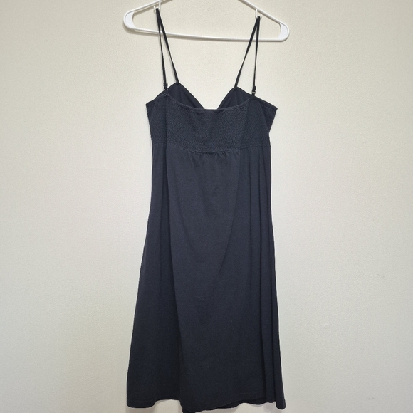 Twik by Simons Black Ring-Front Cotton Spaghetti Strap Dress – Size M - Picture 5 of 6